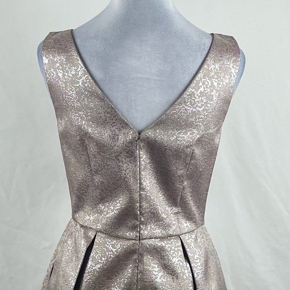 Eliza J Blush Pink Metallic Silver Whimsical Glam Party Event Dress NWOT Size 4 - Picture 6 of 13